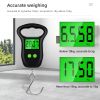 50kg X 10g Digital Luggage Scale Hanging Scale Weight Balance Hook Scale For Suitcase Travel Mini Fishing Weighting Tool BackLight