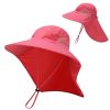 Fishing Sun Hat UV Protection Neck Cover Sun Protect Cap Wide Brim Neck Flap Fishing Cap For Travel Camping Hiking Boating