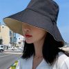 Foldable Wide Brim Sun Visor Hat; UPF 50+ Protection Traveling Hiking Fishing Cap For Women