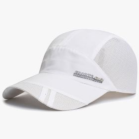 Breathable Sun Protection Baseball Cap for Men's Outdoor Fishing - Spring/Summer (Color: White)