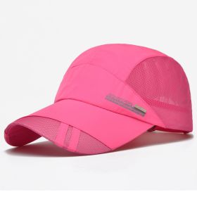 Breathable Sun Protection Baseball Cap for Men's Outdoor Fishing - Spring/Summer (Color: Rose Red)