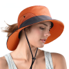 Safari Sun Hats for Women Summer Hat Wide Brim UV UPF Protection Ponytail Outdoor Fishing Hiking Hat for Female 2021