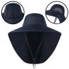 Outdoor Fisherman Hat for Men Women Summer Quick Drying Neck Protection Visor Cap Anti UV Breathable Fishing Safari Hat