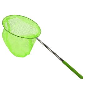 1pc Stainless Steel Nylon Net; Insect Butterfly Catching Net; Fishing Net For Outdoor For Kids Children (Color: Green)