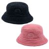 Cute Sherpa Bucket Hat Women Warm Plush Furry Fleece Fisherman Bucket Hat Chunky Fishing Cap 2 Pack