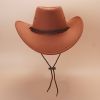 Western Cowboy Hat Vintage Jazz Hat Outdoor Fishing Cowgirl Sun Hat Wide Brim Summer Sunscreen Travel Beach Hat