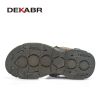 DEKABR Summer Men Casual Beach Outdoor Water Shoes Breathable Trekking Fashion Sandals Fishing Genuine Leather Leisure Shoes